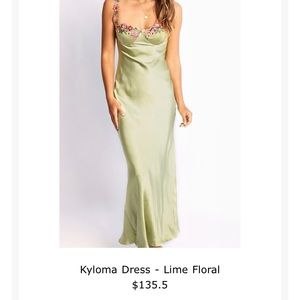 Never worn! Super pretty satin dress.